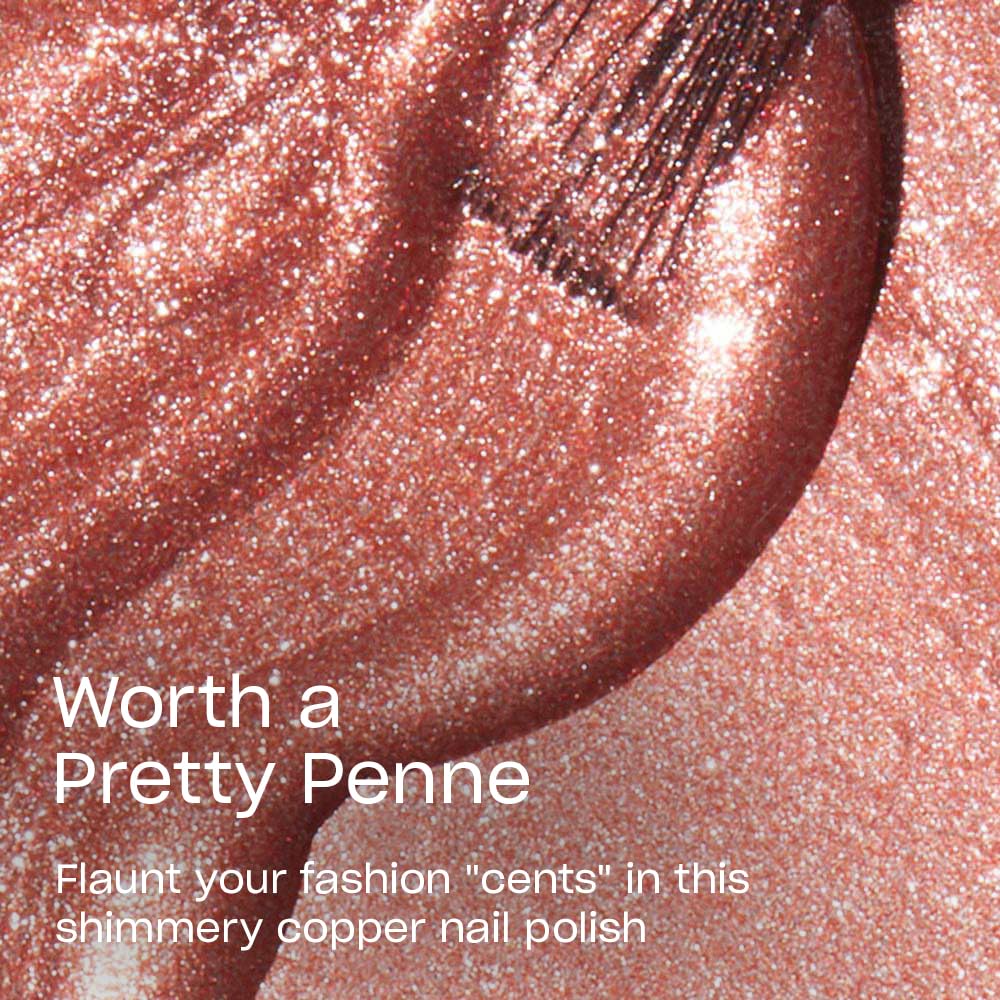 OPI brush spreading Worth a Pretty Penne for smooth, even application benefit
