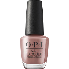 OPI bottle front view showing cool mocha brown shade and glossy finish