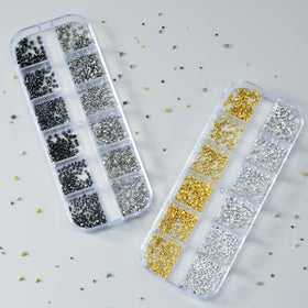 OPMADM tweezer with open box compartments for precise placement and organization
