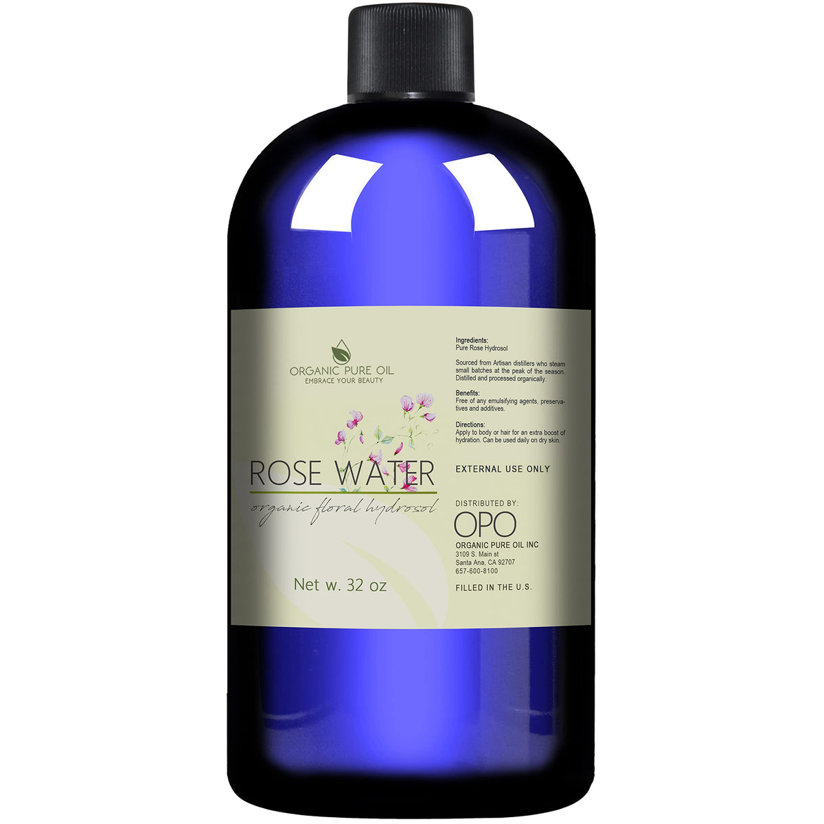 OPO rose hydrosol spray nozzle closeup demonstrating fine mist