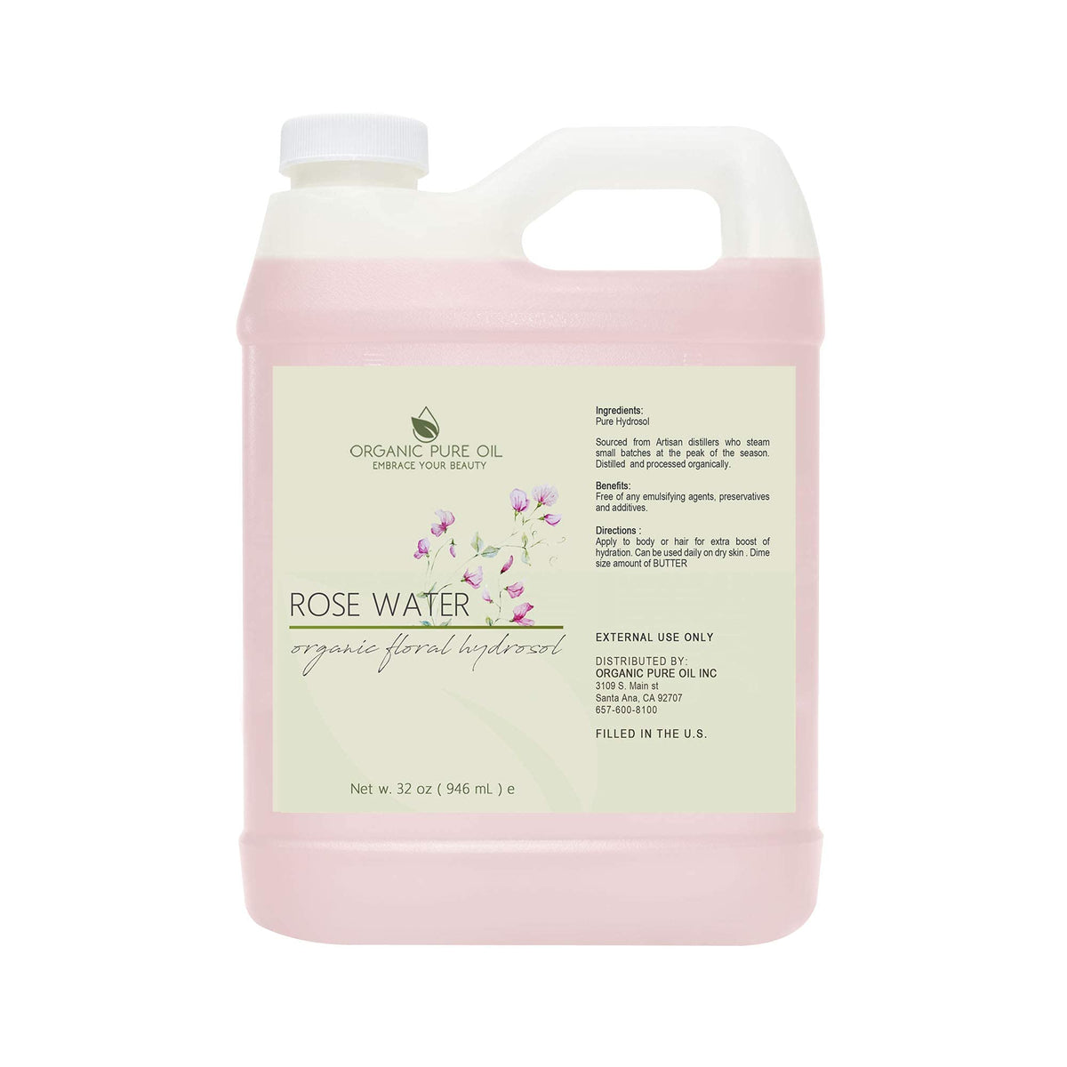 OPO rose hydrosol pouring texture illustrating lightweight hydration