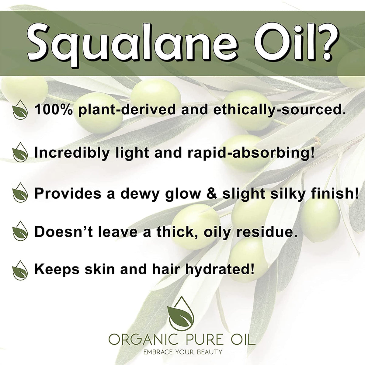 OPO squalane oil applied to hair ends, adds shine and reduces frizz effectively
