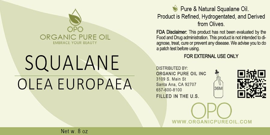 OPO squalane oil pouring from dropper, highlights easy controlled application benefit