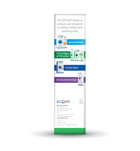 Optase TTO packaging and ingredients list illustrating preservative-free benefit
