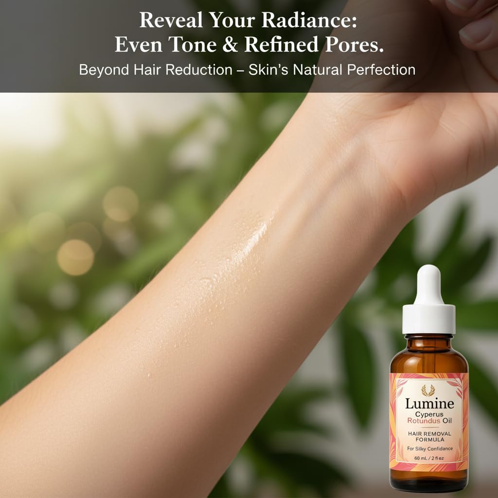 Optifusion Lumine Organics legs before and after visual concept, shows smoother, refined skin appearance