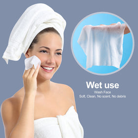 optxpnd towel in hand demonstrating large 7.87-inch square coverage