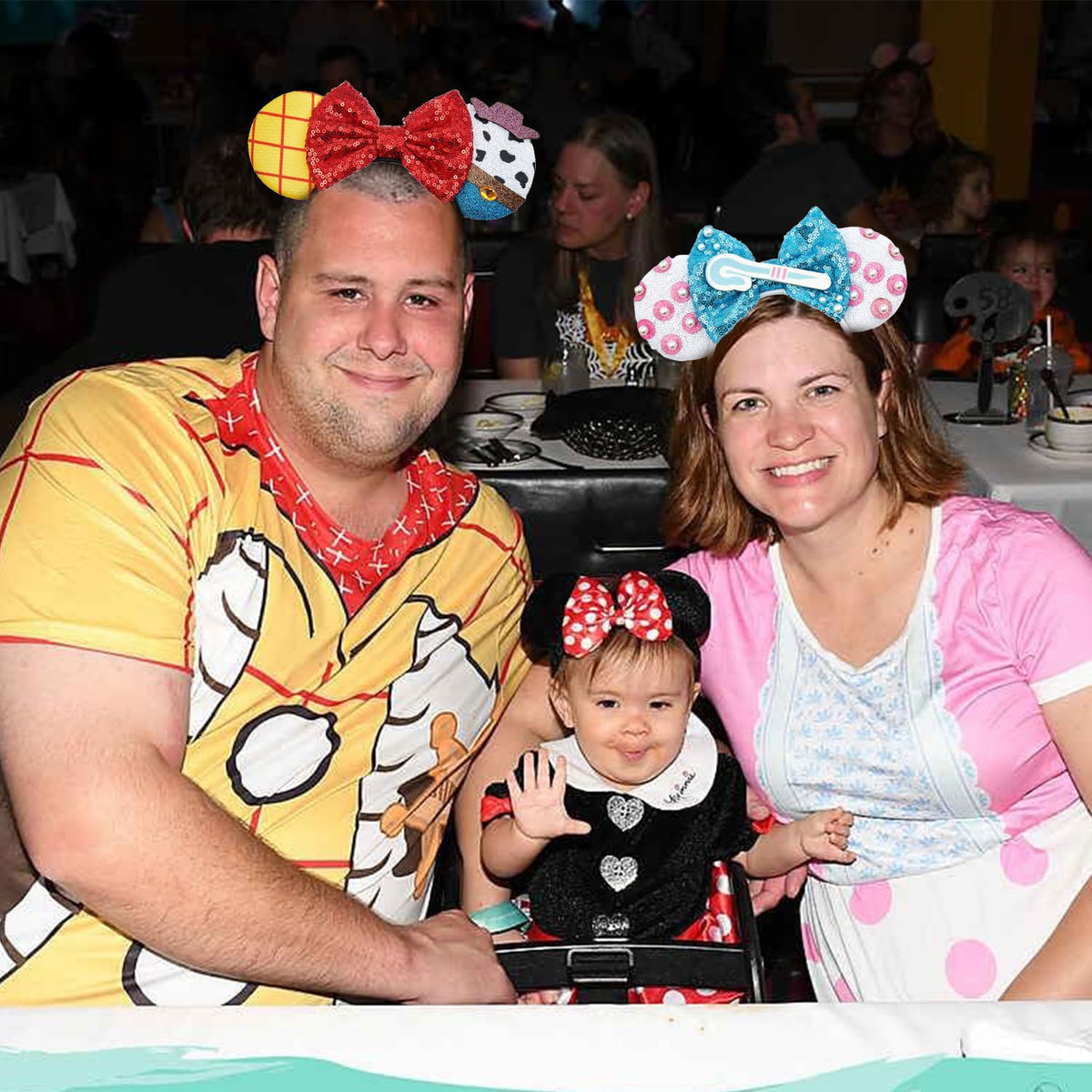 Opzzqz child wearing headband at party creates playful photo-ready look