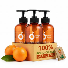 ORANGE HOUSE front packaging showing label and citrus branding for clear identification and trust