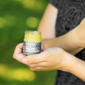 Ora's Amazing Herbal on bathroom counter in lifestyle scene for daily routine convenience