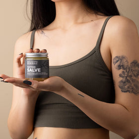 Ora's Amazing Herbal open jar texture close-up illustrating smooth non-greasy absorption
