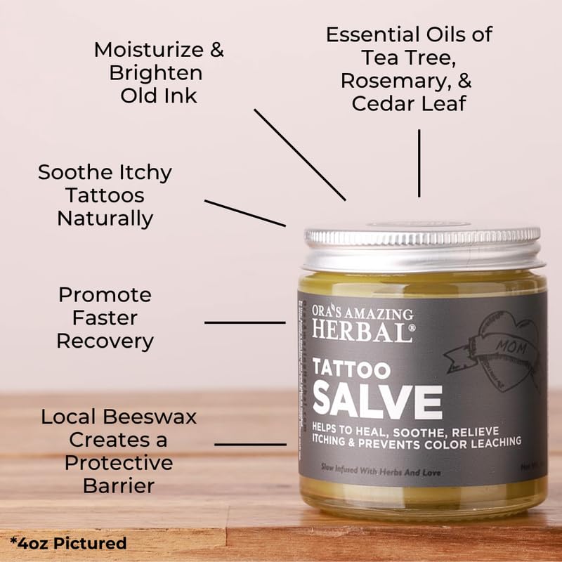 Ora's Amazing Herbal balm texture closeup demonstrating smooth absorbent finish