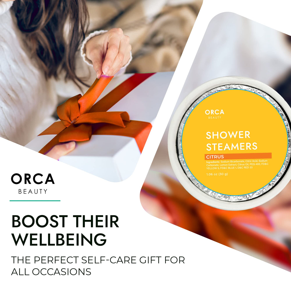 Orca Beauty array of eight scent tablets illustrating scent variety and choice