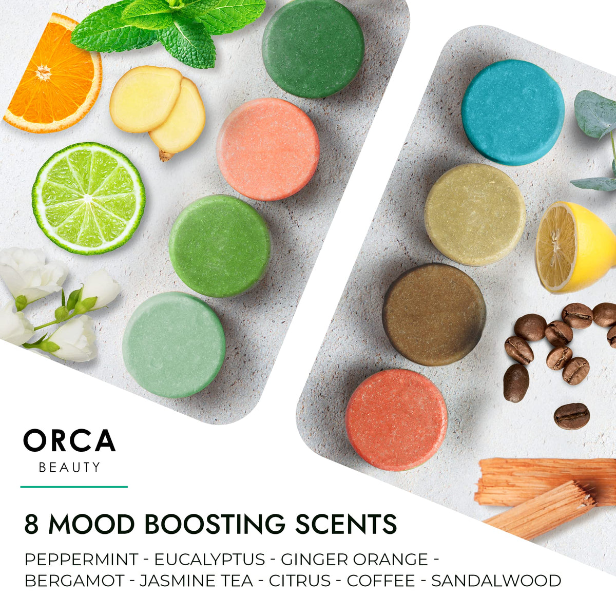 Orca Beauty close-up of tablet texture showing quality ingredients and fizz action