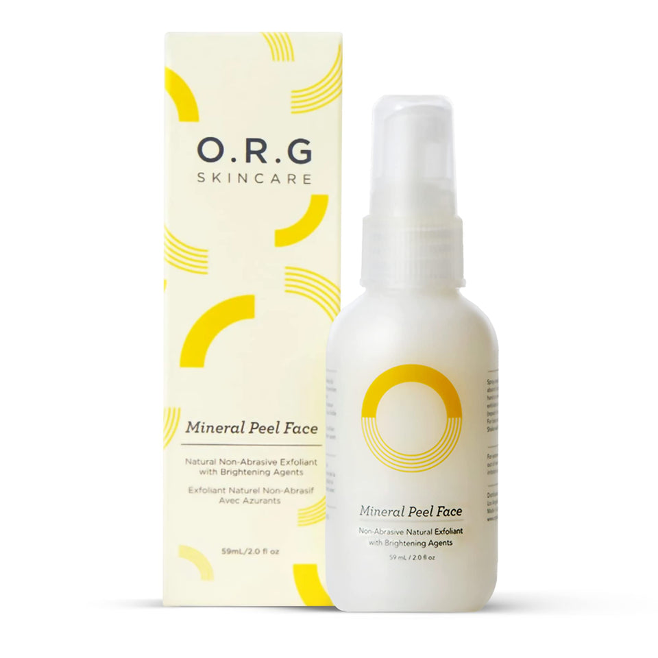 O.R.G. front packaging showing product and benefits for clearer skin