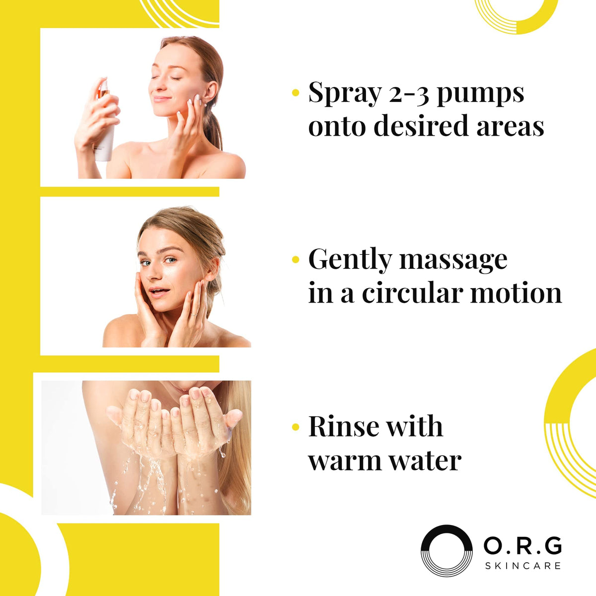 O.R.G. product label close-up emphasizing natural, paraben-free claims