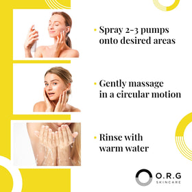 O.R.G. product label close-up emphasizing natural, paraben-free claims