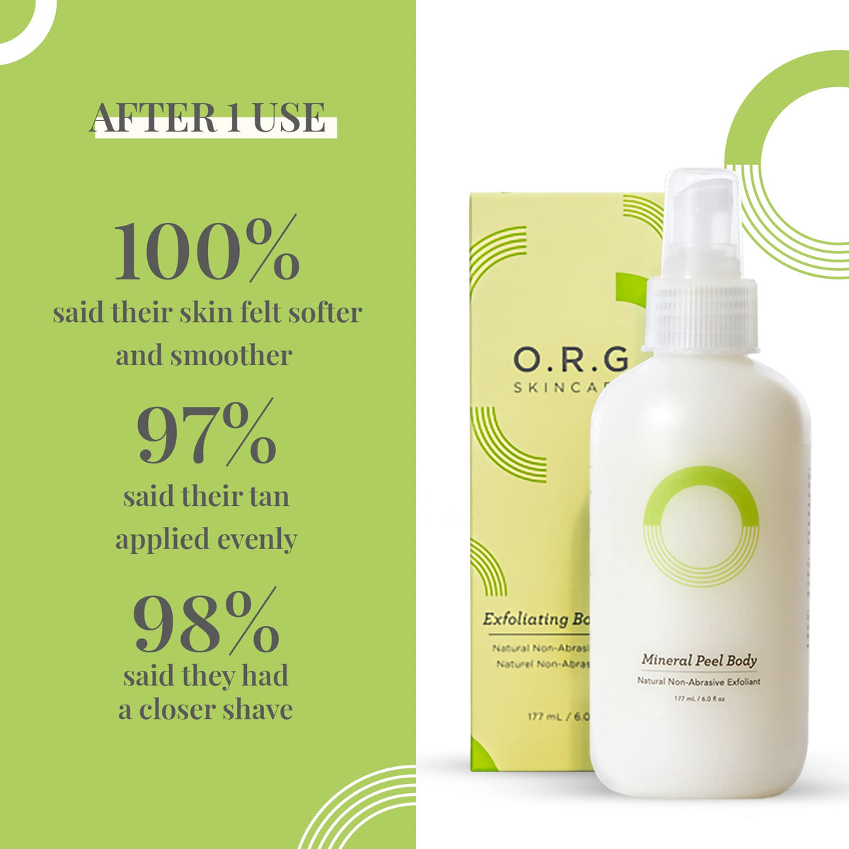 O.R.G. product on shower shelf in lifestyle scene promoting daily use