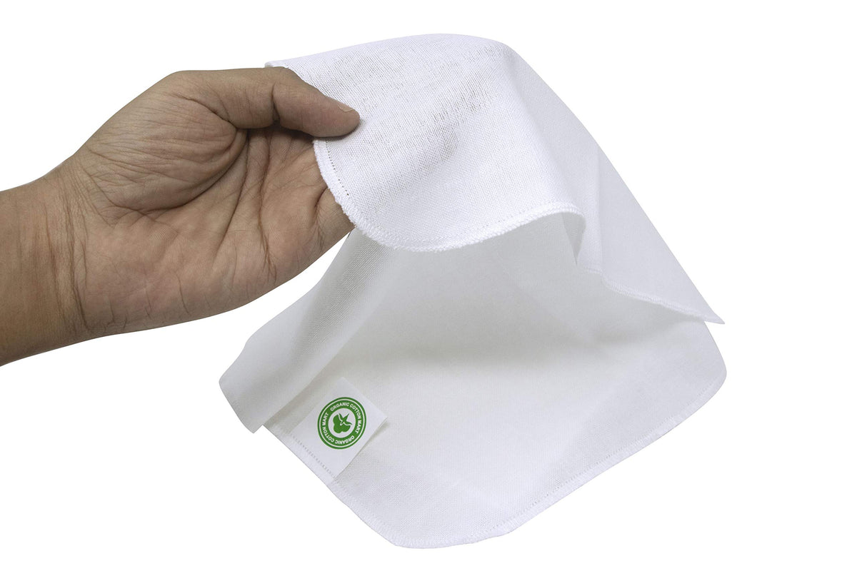 Organic Cotton Mart muslin weave close-up showing gentle exfoliating texture