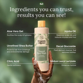 Organic Jaguar shea butter close-up showing nourishing skin conditioning