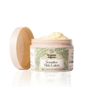 Organic Jaguar front packaging showing clean unscented lotion benefits