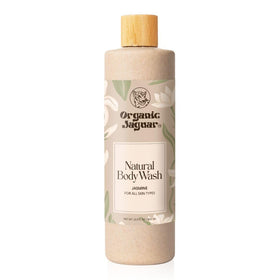 Organic Jaguar front packaging showing 13.5 fl oz bottle and clear label, reassuring clean ingredients