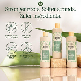 Organic Jaguar ingredients label highlighting natural oils and vitamin E benefit