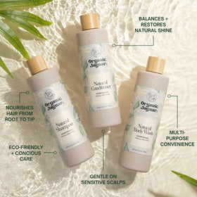 Organic Jaguar label detail showing ingredient highlights and clear usage benefits