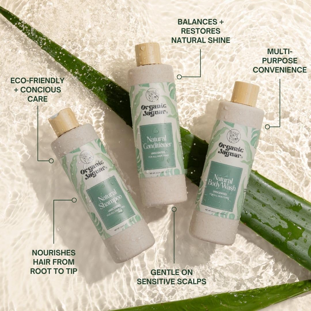 Organic Jaguar creamy texture pouring to show silky, easy-to-distribute benefit