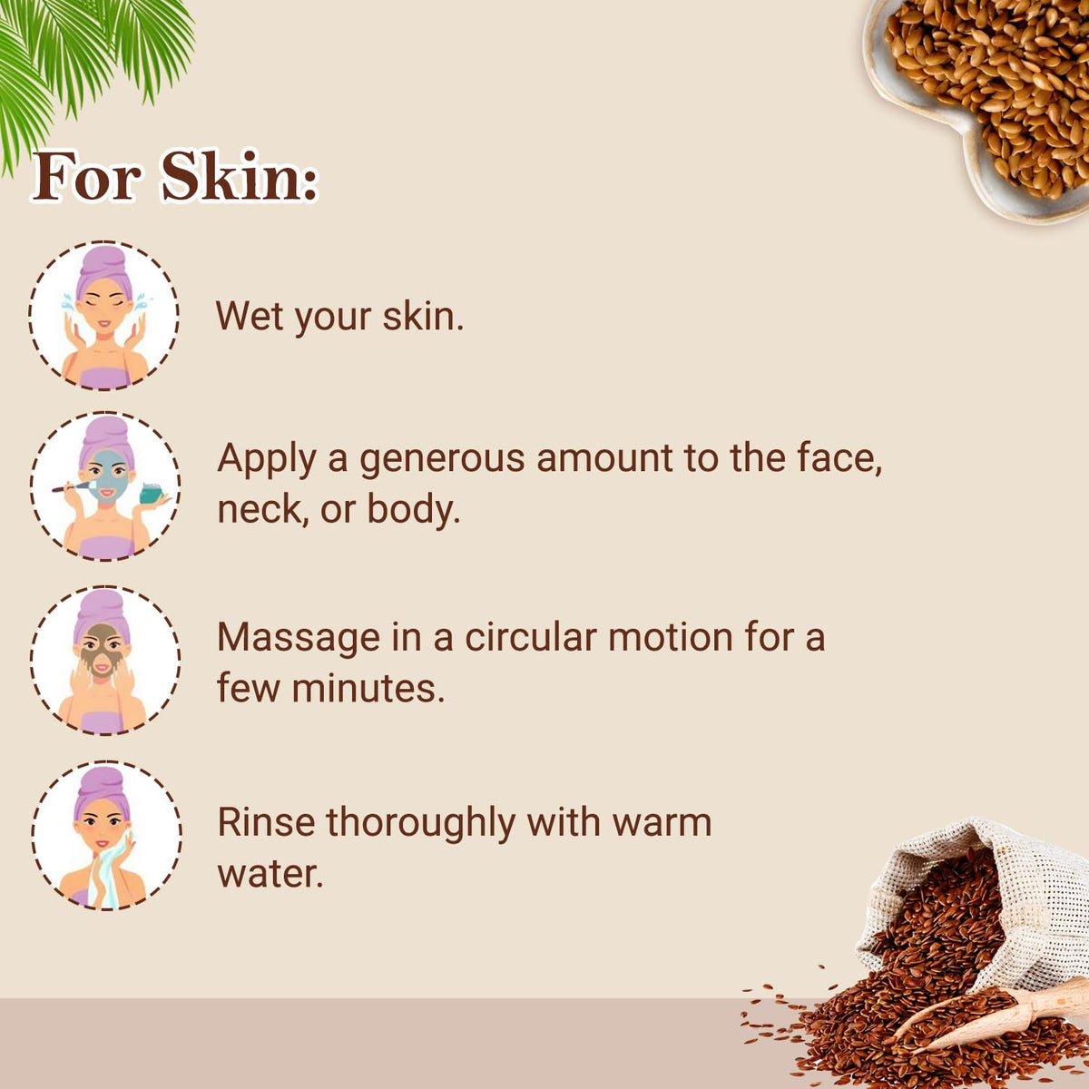 Organic Netra label detail showing ingredients list and transparency benefit