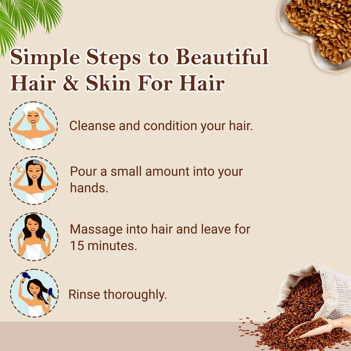 Organic Netra scoop of gel with flaxseed ingredient focus and natural boost