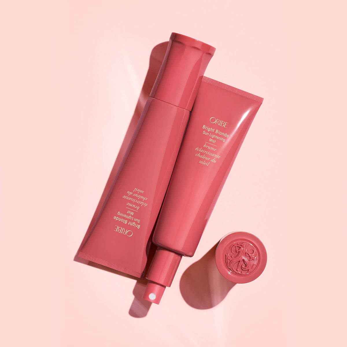 ORIBE mist spraying to demonstrate lightweight application and quick coverage benefit