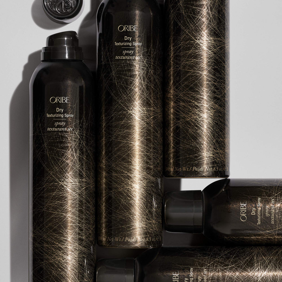 Oribe cote d'azur scent visual suggesting fragrance and luxurious finish benefit