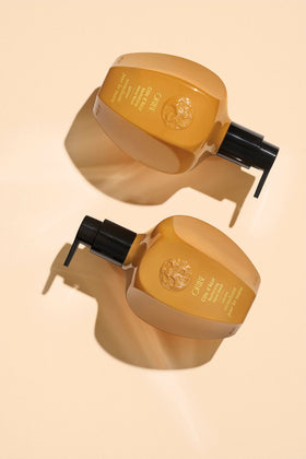 Oribe Cote d'Azur creamy lather texture close-up demonstrating moisturizing, gentle cleanse