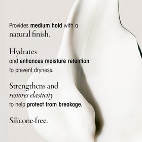 Oribe cream on hand demonstrating smooth application and quick spreadability