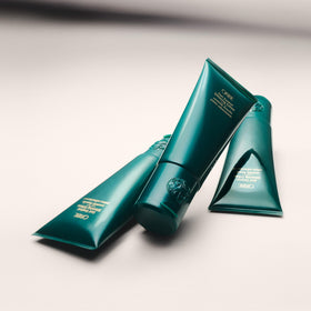 Oribe Curl Control used with diffuser to enhance curl shape and volume