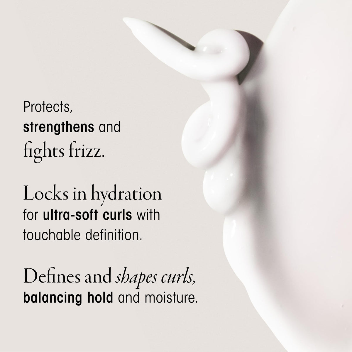 Oribe Curl Control with avocado and coconut oils highlighting nourishment