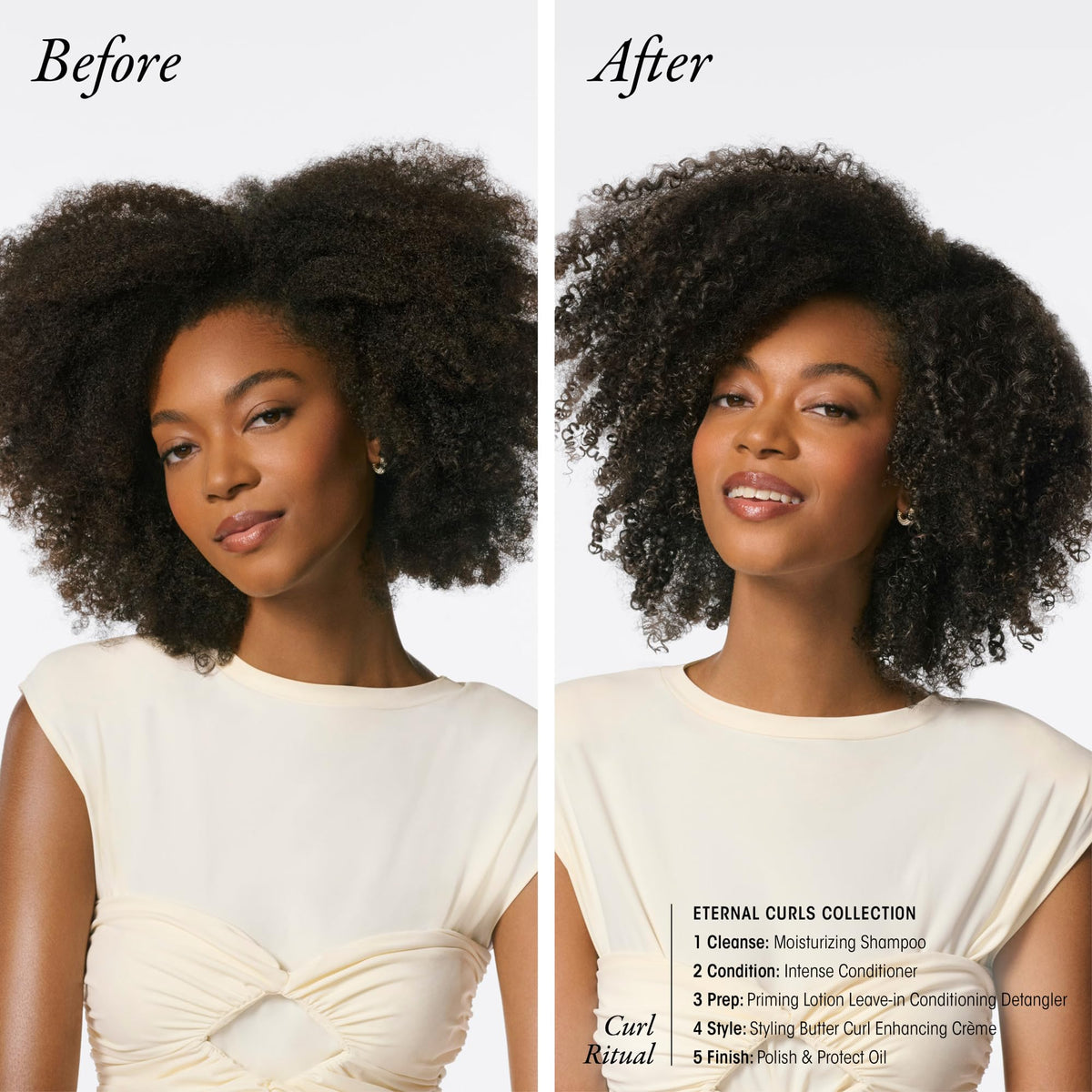 Oribe Eternal Curls conditioner ingredient label close-up highlighting repair