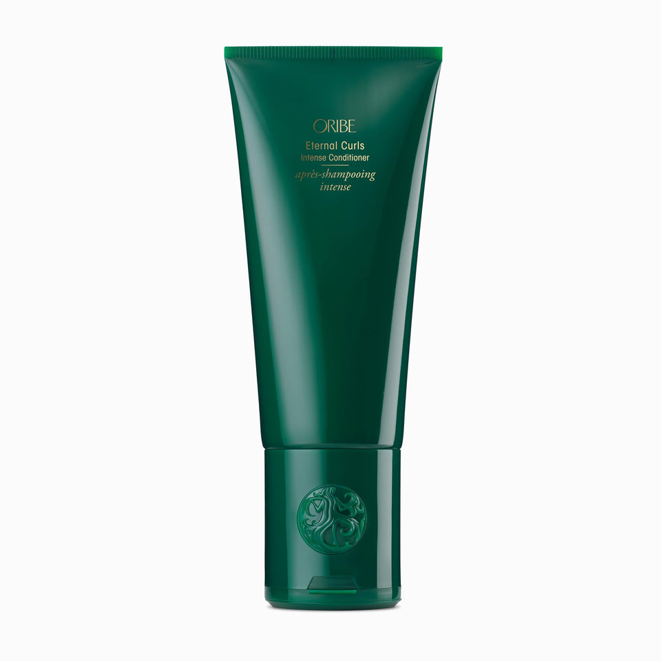 Oribe Eternal Curls conditioner front packaging showing bottle and label benefit