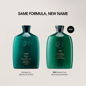 ORIBE shampoo foam texture demonstrating rich lather and gentle cleanse
