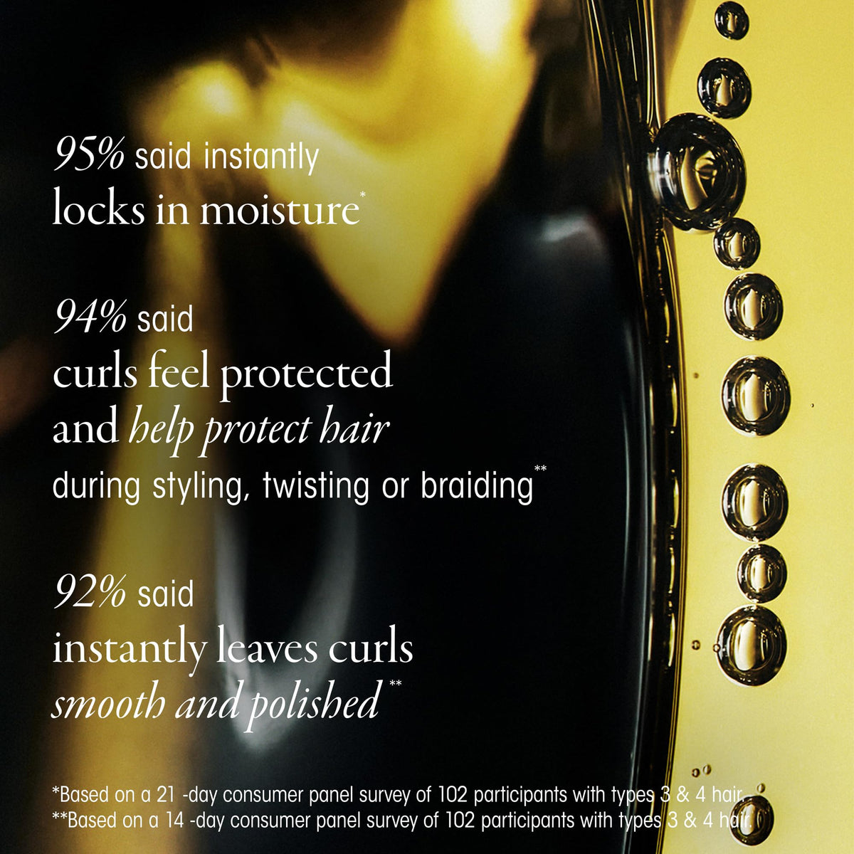 ORIBE ingredients botanical display featuring natural oils for deep nourishment