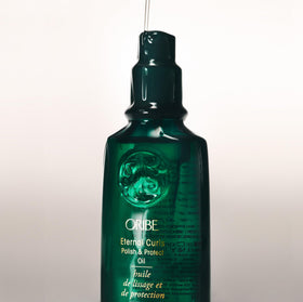 ORIBE styling on dry hair demonstrating shine and polished finish