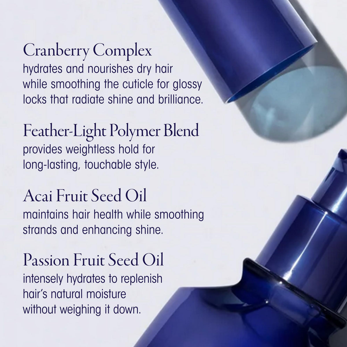 Oribe Featherbalm applied to fine hair tips showing improved smoothness and touchable hold