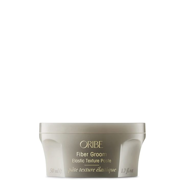 Oribe Fiber Groom front packaging showing jar and label for premium styling