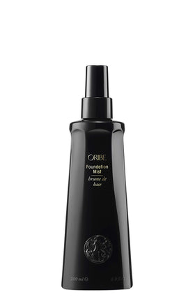 Oribe Foundation Mist front packaging showing product and benefits