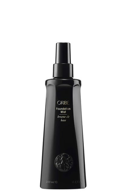 Oribe Foundation Mist front packaging showing product and benefits
