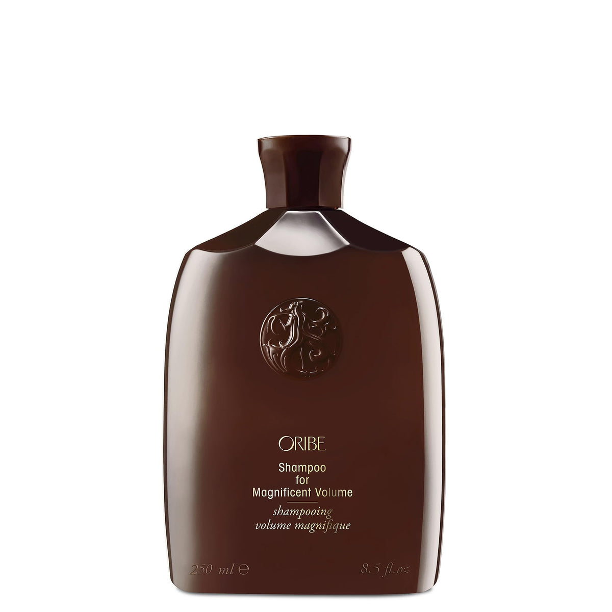 Oribe front package showing bottle and label for easy recognition and luxe styling