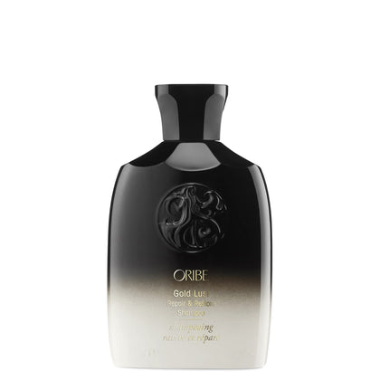 Oribe Gold Lust front bottle showing premium packaging and luxury finish