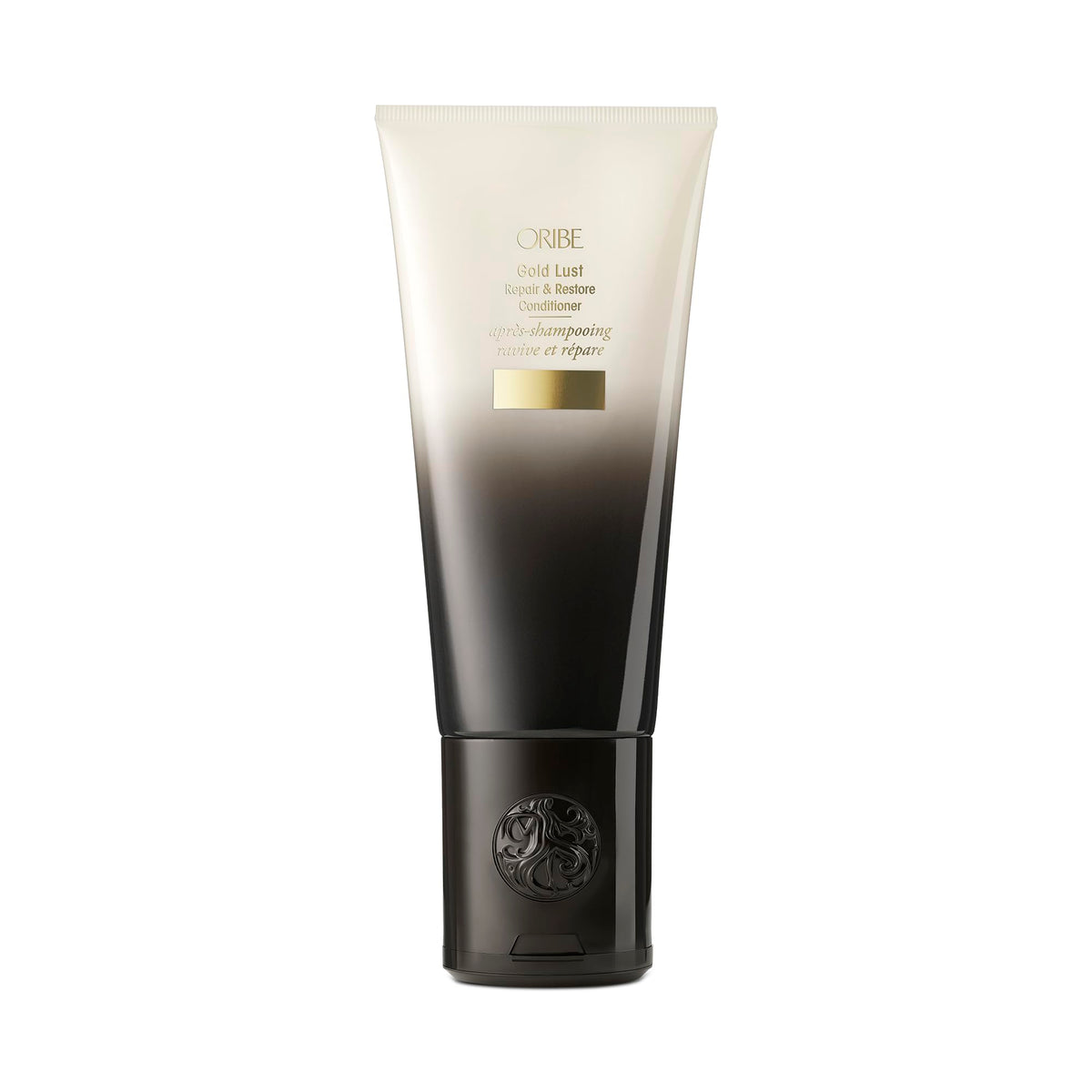 Oribe front packaging showing bottle and label for luxe repair benefits