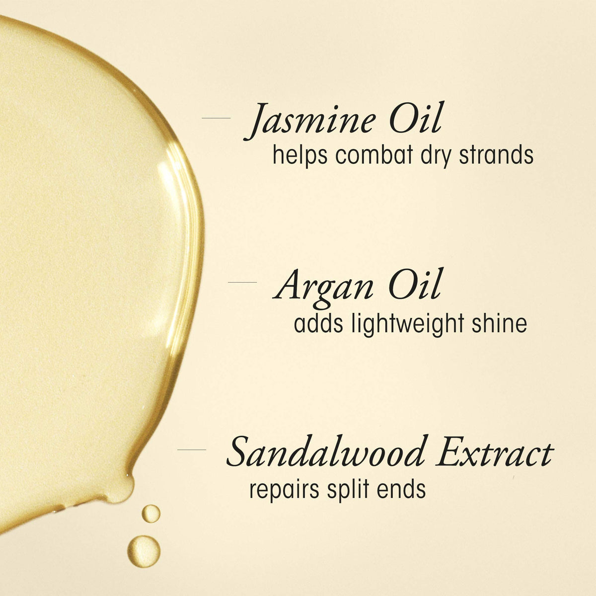 Oribe Gold Lust oil texture closeup demonstrating lightweight absorption benefit