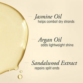 Oribe Gold Lust oil texture closeup demonstrating lightweight absorption benefit